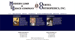 Desktop Screenshot of oertelorthopedics.com